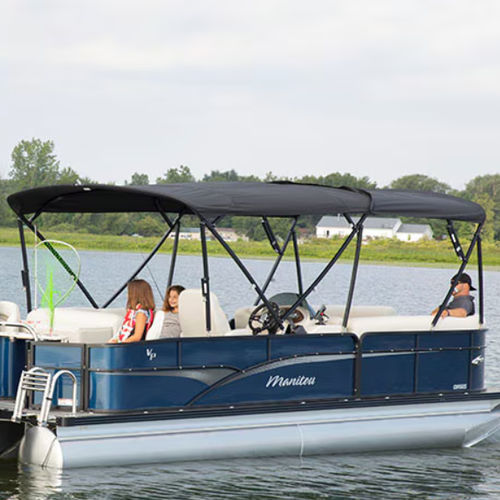 Bimini top pour bateau ponton - Manitou Pontoon Boats - pour cockpit / noir