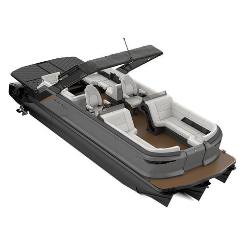 Bateau ponton hors-bord - EXPLORE 24 MAX NAVIGATOR - Manitou Pontoon Boats - bimoteur / tri-tube / open