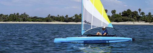 Kayak sit-on-top - Mirage Adventure Island - Hobie Kayak - pour adulte / monoplace / trimaran
