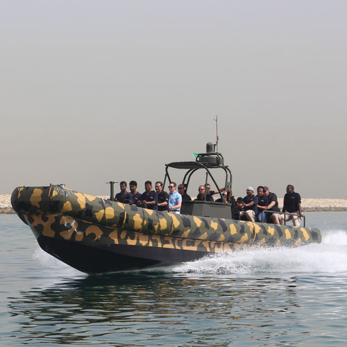 Bateau de surveillance - Riverine 12 M - ASIS BOATS - en aluminium / semi-rigide / bateau pneumatique semi-rigide