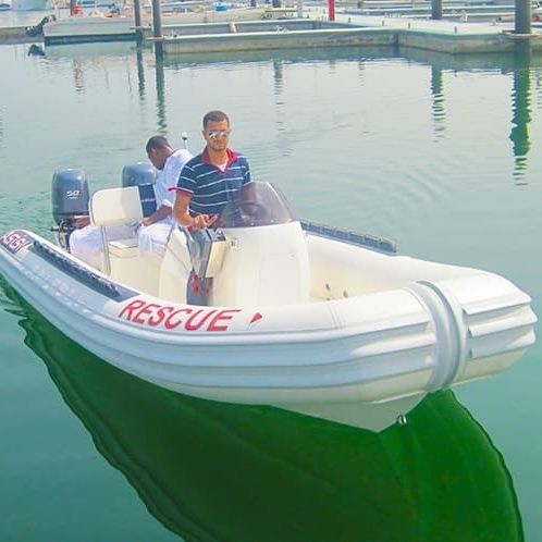 Bateau de surveillance - 5.5 M - ASIS BOATS - bateau de sauvetage / hors-bord / en fibre de verre