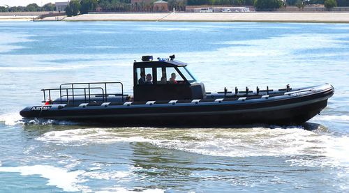 Bateau de surveillance - 12.5 M D-Tube - ASIS BOATS - hors-bord / en aluminium / semi-rigide