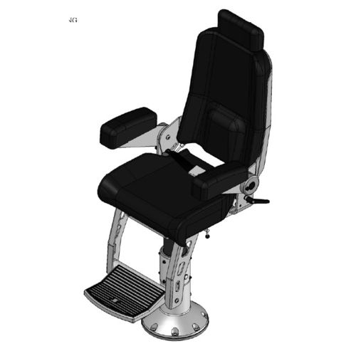 Siège pilote - 500-100-V5 - STIDD SYSTEMS - pour bateau / avec accoudoirs / ajustable