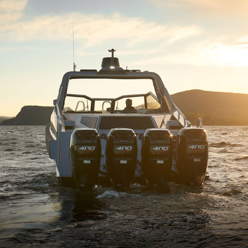Vedette hors-bord - 1221 SPD - Anytec Sweden AB - quadrimoteur / open / à double console