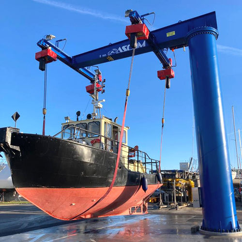 Grue pour chantier naval - JIB 20 - 4 HOISTS - ASCOM - pour marina / pour forte charge / à flèche