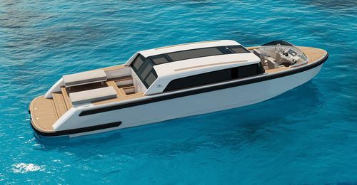 Annexe pour yacht limousine - JT 34 LIMO - Castoldi - hydrojet / bimoteur / à cockpit fermé