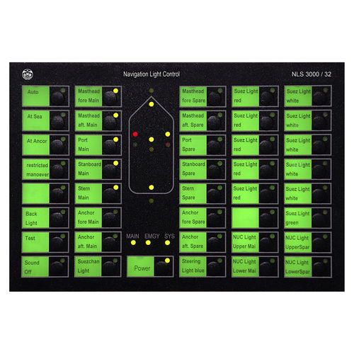 Tableau de commande et de contrôle marin - NLS3000 - Den Haan Rotterdam - de feu de navigation / tactile