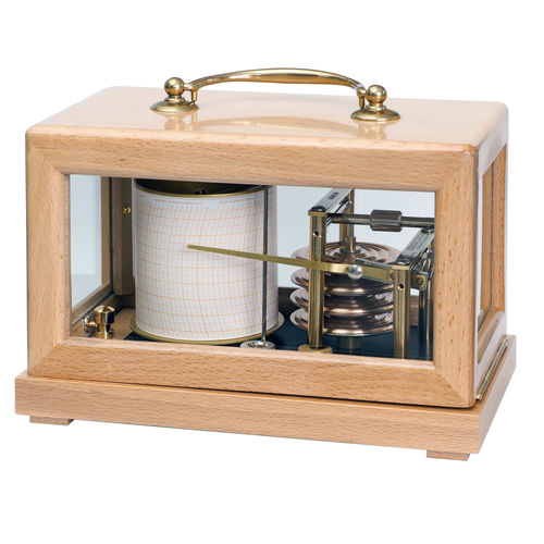 Barographe analogique - COMPACT NATURAL - NAUDET - en bois