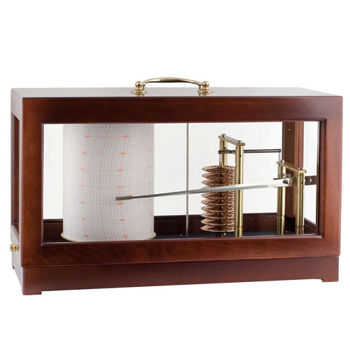 Barographe analogique - GIGANTIC MAHOGANY - NAUDET - en acajou
