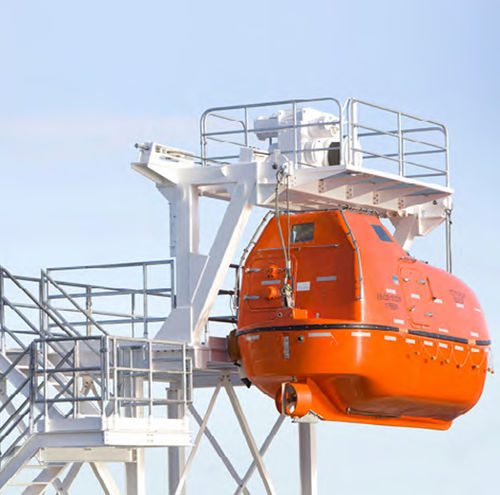 Bossoir de canot de sauvetage - SC series - Survitec - hydraulique