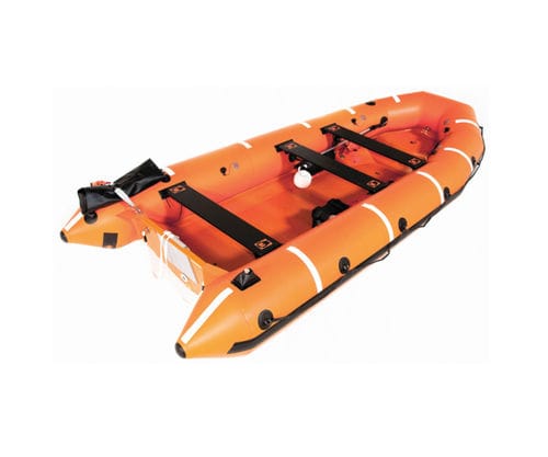 Bateau de recherche et sauvetage - RIBO 450 - Survitec - hors-bord / semi-rigide / auto-redressant