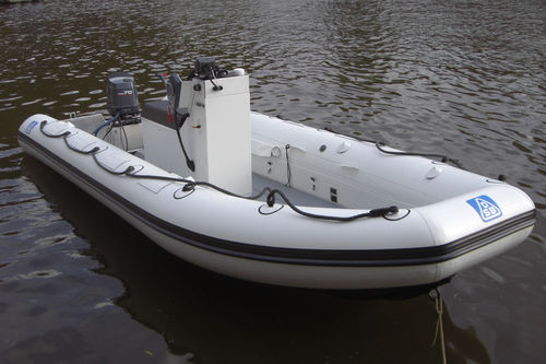 Bateau pneumatique hors-bord - DSB 4.7 SR - Deutsche Schlauchboot - semi-rigide / à console centrale
