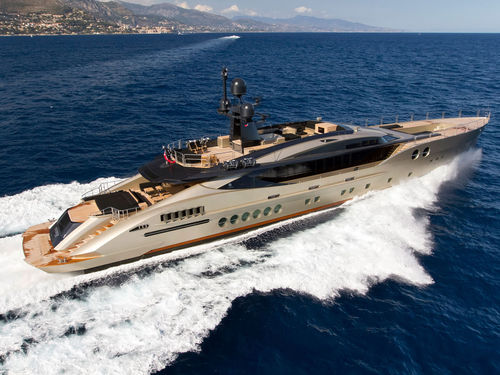 Mega-yacht de sport - 170 - Palmer Johnson - avec timonerie / 5 cabines / coque semi-planante