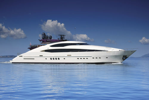 Mega-yacht de sport - 150 - Palmer Johnson - raised pilothouse / 4 cabines / coque semi-planante