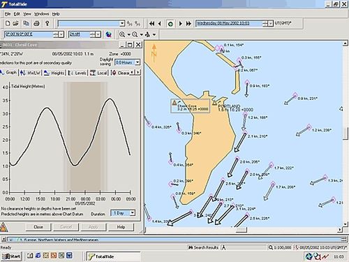 Logiciel de prédiction des marées - TOTALTIDE - PC Maritime - pour bateau