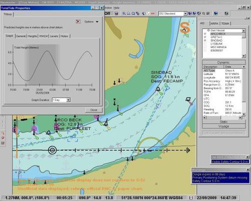 Carte marine électronique (conforme ECDIS) - NAVMASTER ECS - PC Maritime