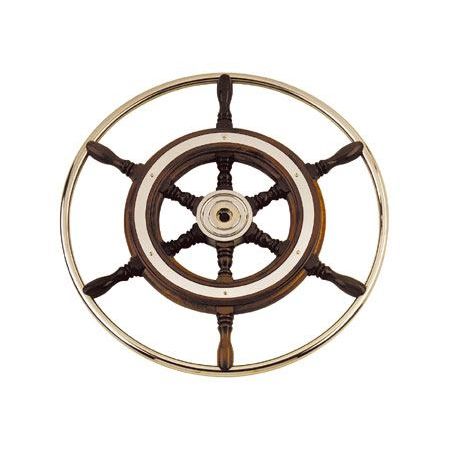 Volant en inox pour bateau à moteur - Tip 3 - SCAM-Marine d.o.o. - en acajou / traditionnel
