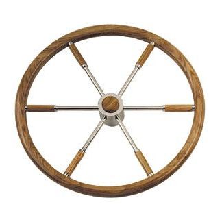 Volant en inox pour bateau à moteur - Tip 6 - SCAM-Marine d.o.o. - en acajou