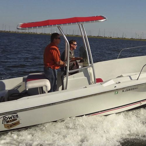 T-top pour bateau à moteur - RADIUS - Atlantic Towers