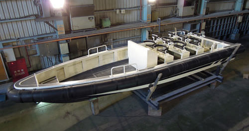 Bateau de travail - 11M - Lung Teh Shipbuilding - hors-bord / bateau pneumatique semi-rigide