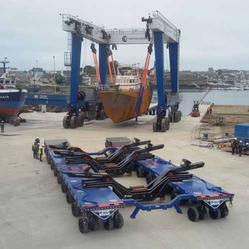 Remorque de manutention - FBT 220 - CIMOLAI TECHNOLOGY SPA - de transport lourd / pour chantier naval / automotrice