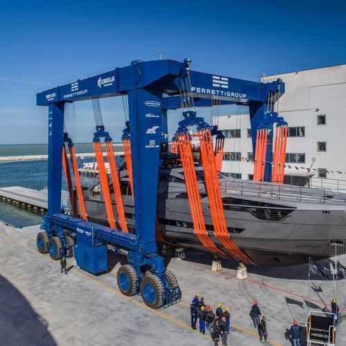 Travel lift contrôlé à distance - MBH 670 - CIMOLAI TECHNOLOGY SPA - toutes roues directrices