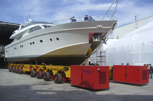 Remorque de manutention lourde - MBT 200 - CIMOLAI TECHNOLOGY SPA - pour chantier naval / hydraulique / automotrice
