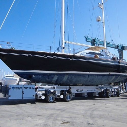 Remorque de manutention lourde - MBT 100 - CIMOLAI TECHNOLOGY SPA - pour chantier naval / hydraulique / automotrice