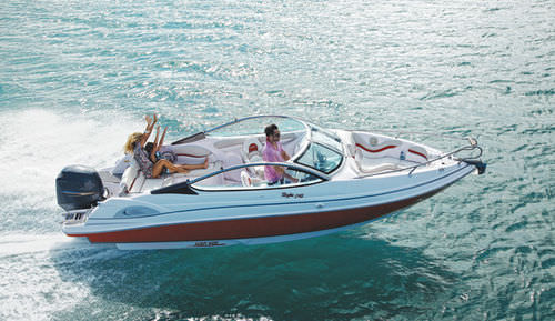 Runabout hors-bord - 240 - FIBRAFORT BOATS BRAZIL - bow-rider / max. 8 personnes / bain de soleil