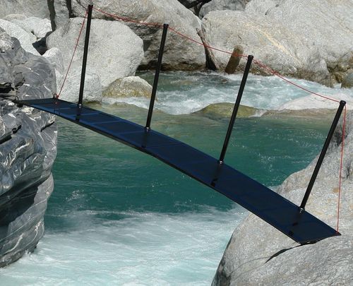 Passerelle pour base de loisirs - ATHENA - SWISS CARBON Marine Systems - pliante / en carbone / avec main courante