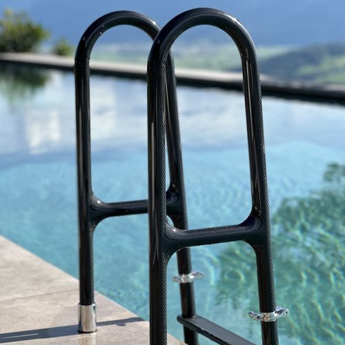 Échelle sur mesure - PROMETHEUS - SWISS CARBON Marine Systems - pour yacht / télescopique / repliable