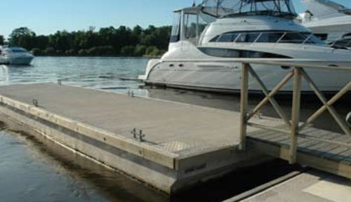 Ponton flottant - BELLAMER - d'amarrage / pour marina / en béton