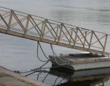 Passerelle pour ponton - BELLAMER - manuelle / en bois / en acier
