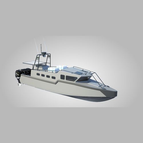 Bateau professionnel hors-bord - COMBAT INTERCEPTOR - North Sea Boats