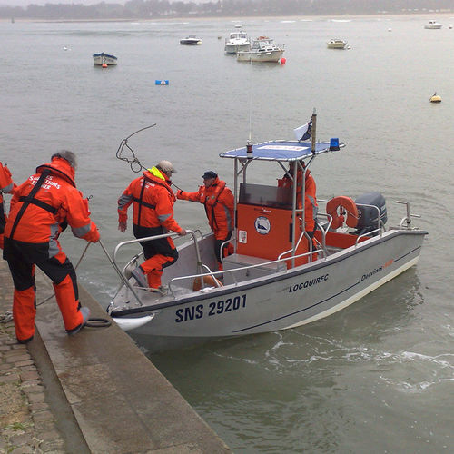 Bateau de surveillance - Dervinis 620 - BORD A BORD - bateau de sauvetage / hors-bord / en aluminium