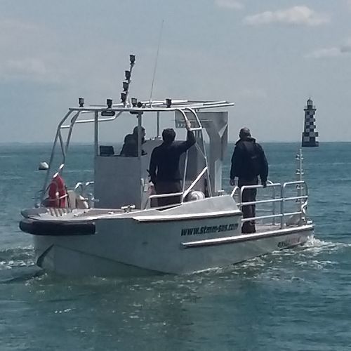 Bateau de travail - PIXSEA 800 IB - BORD A BORD - hors-bord / en aluminium