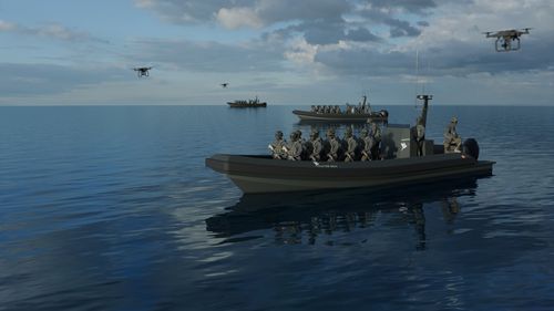 Bateau de surveillance - VALKYRIE 1200 - BORD A BORD - bateau de travail / bateau de service / bateau de service portuaire