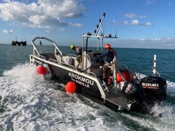 Bateau de travail - FOXSEA 700 - BORD A BORD - bateau de recherche scientifique / bateau d'étude hydrographique / bateau de support pour la plongée
