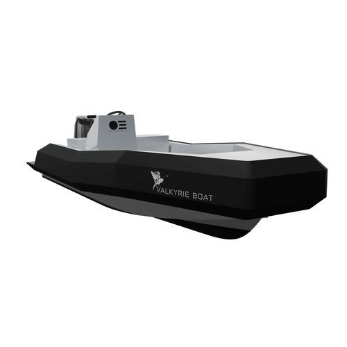 Bateau de surveillance - VALKYRIE 500 - BORD A BORD - hors-bord / en aluminium / semi-rigide