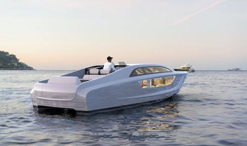 Runabout in-bord - LIMOUSINE - Pascoe International - à double console / open / max. 14 personnes