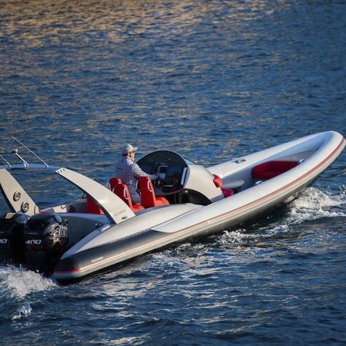 Bateau pneumatique hors-bord - SY10  - Pascoe International - bimoteur / semi-rigide / open