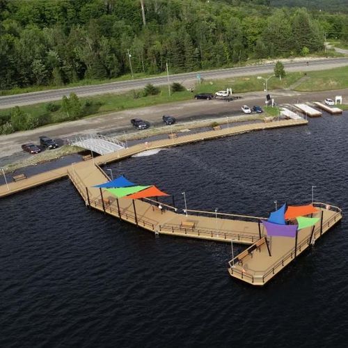 Ponton flottant - COMMERCIAL  - KROPF MARINE - d'amarrage / pour marina / en acier