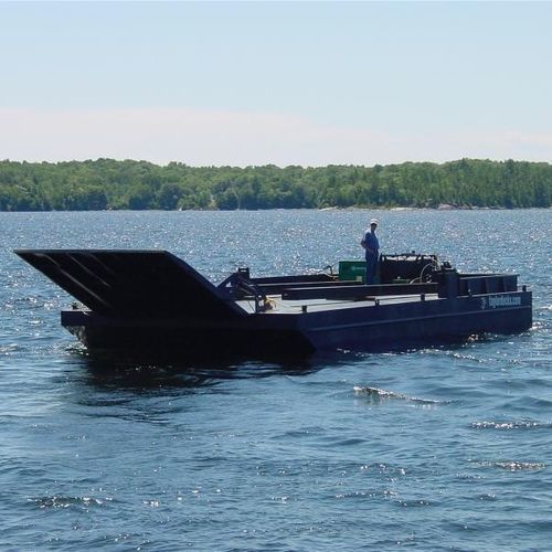 Barge de travail - KROPF MARINE - in-bord / hors-bord / diesel
