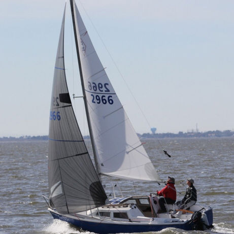 Grand-voile - Catalina 22 - UK-Halsey International - pour voilier monotype / coupe horizontale