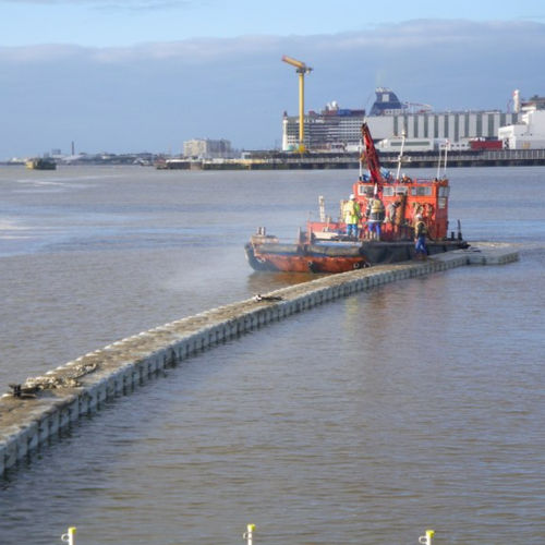 Ponton flottant - Pont de St Nazaire - Cubisystem - de travail / pour marina