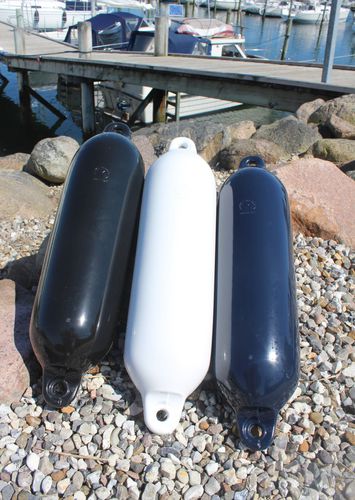 Pare-battage pour bateau - 312L - DAN-FENDER - cylindrique / noir / bleu