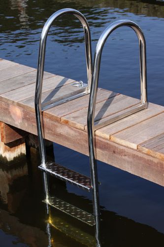 Échelle pour ponton - 5 steps - DockAdd Marine Equipment - fixe / de baignade / en inox