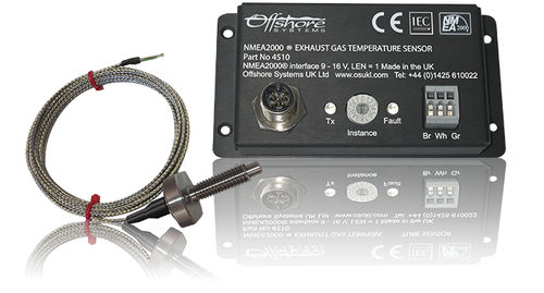 Indicateur de température - 4510, 4511 - Oceanic Systems - pour bateau / avec afficheur LED / NMEA 2000®