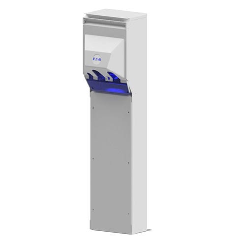Borne avec éclairage intégré - Newport Harbor Mate - Eaton - de distribution électrique / pour ponton / en acier inoxydable