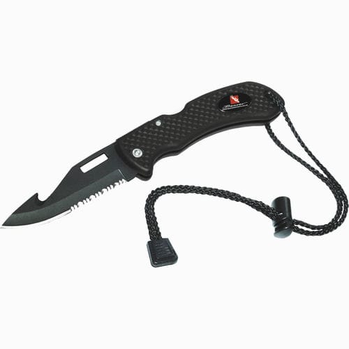 Couteau de plongée - KN VEN BK - Beaver - à lame double tranchant / pliant / de poche